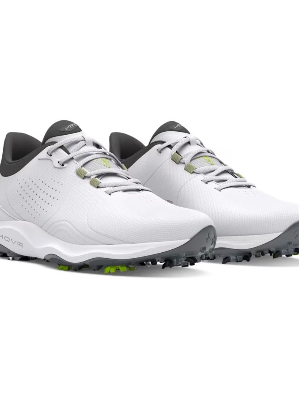 New Men's Under Armour Drive Pro Golf Shoes Size 11 White/Gun Metal MSRP $170